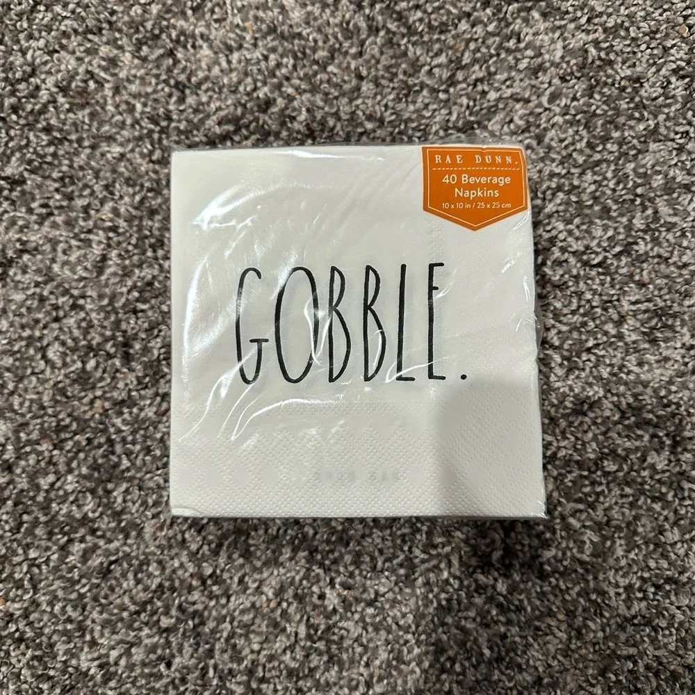 Rae Dunn “Gobble” Beverage Napkins